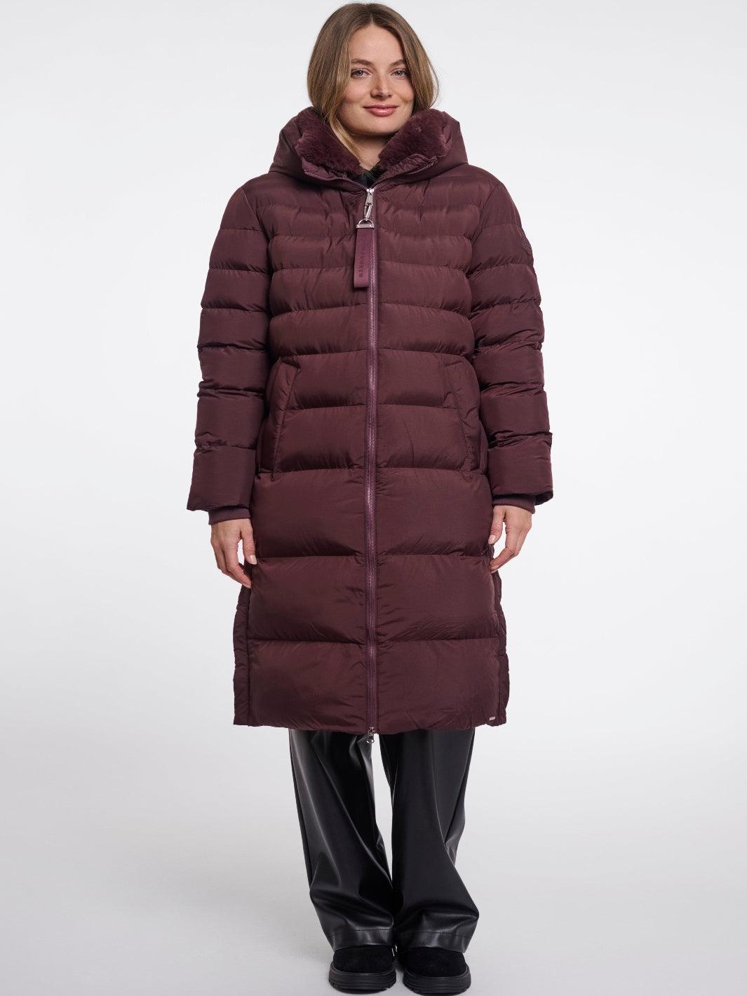 Rino & Pelle Hudson Padded Coat In Fudge-Nicola Ross