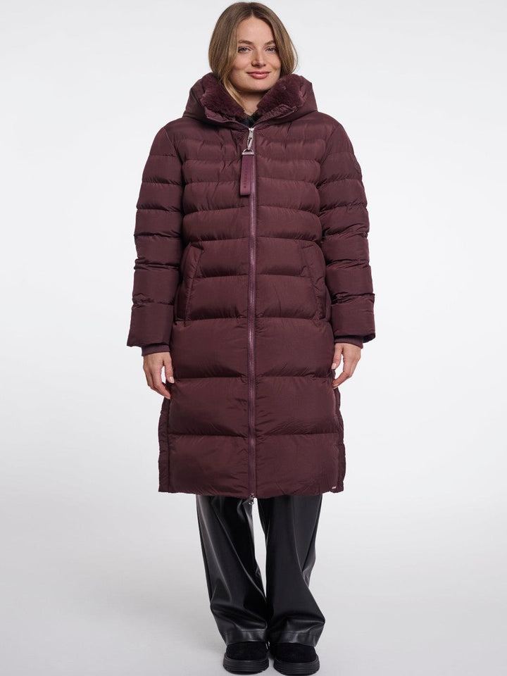Rino & Pelle Hudson Padded Coat In Fudge-Nicola Ross