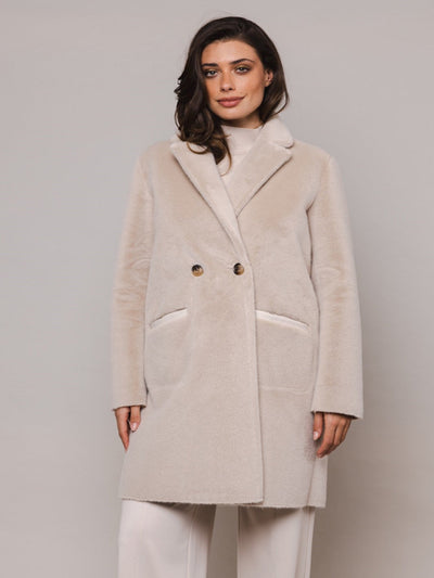 Rino & Pelle Ivon Reversible Coat In Stone-Nicola Ross