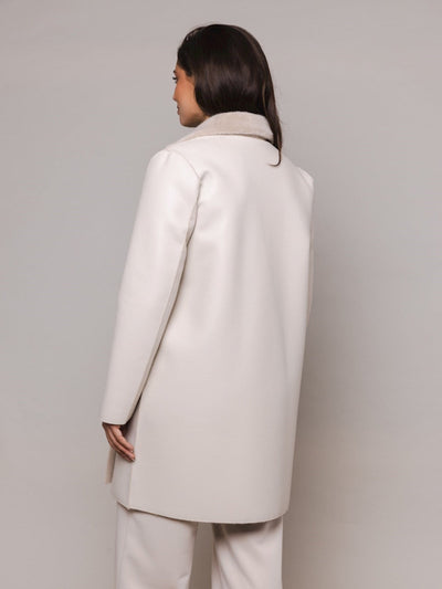 Rino & Pelle Ivon Reversible Coat In Stone-Nicola Ross