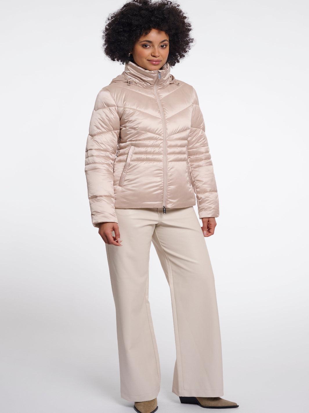 Rino & Pelle Kirana Padded Jacket In Oat-Nicola Ross