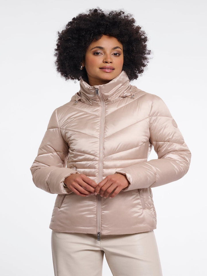 Rino & Pelle Kirana Padded Jacket In Oat-Nicola Ross