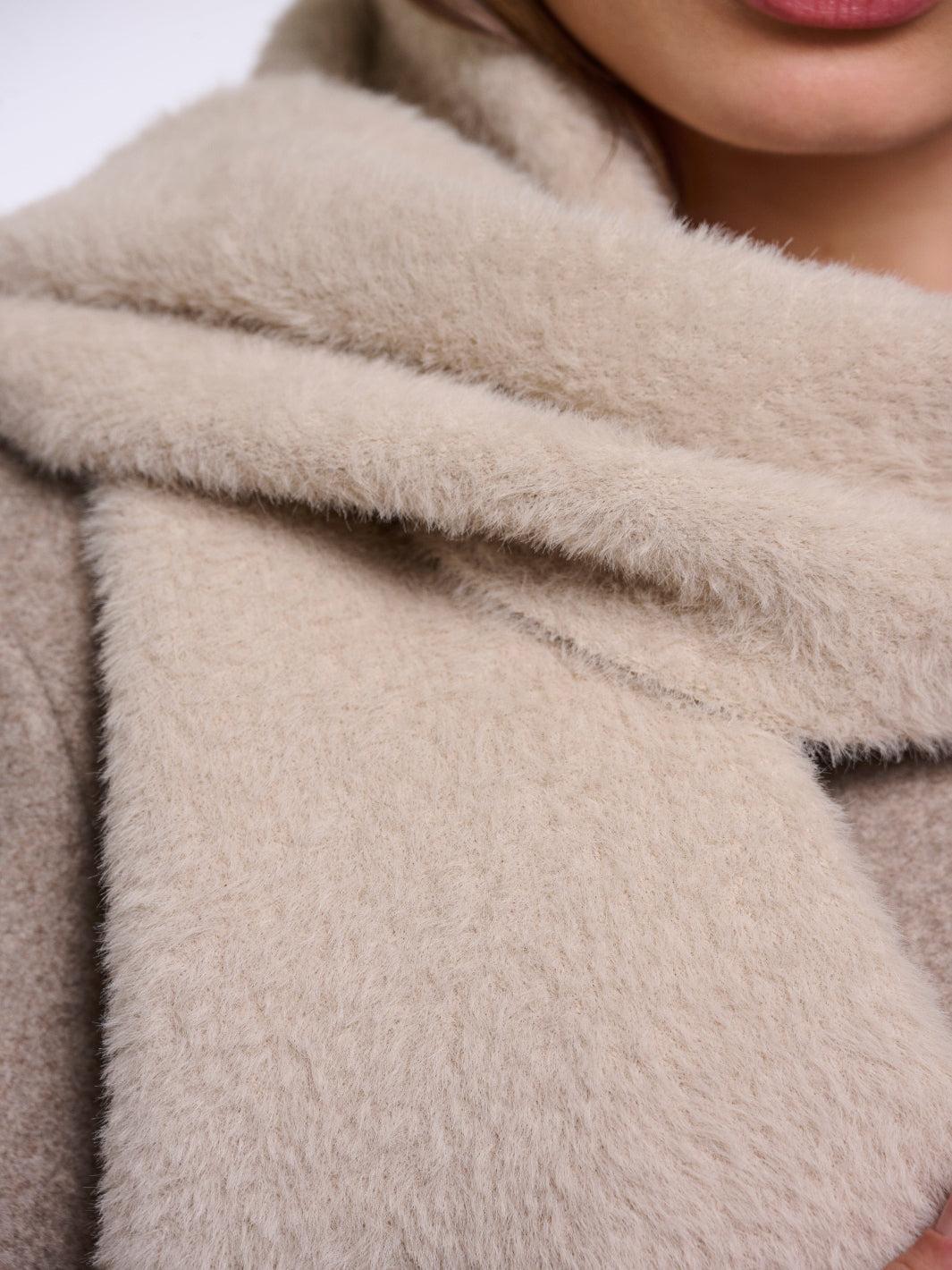 Rino & Pelle Otus Soft Scarf in Stone-Nicola Ross