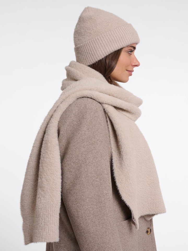 Rino & Pelle Otus Soft Scarf in Stone-Nicola Ross