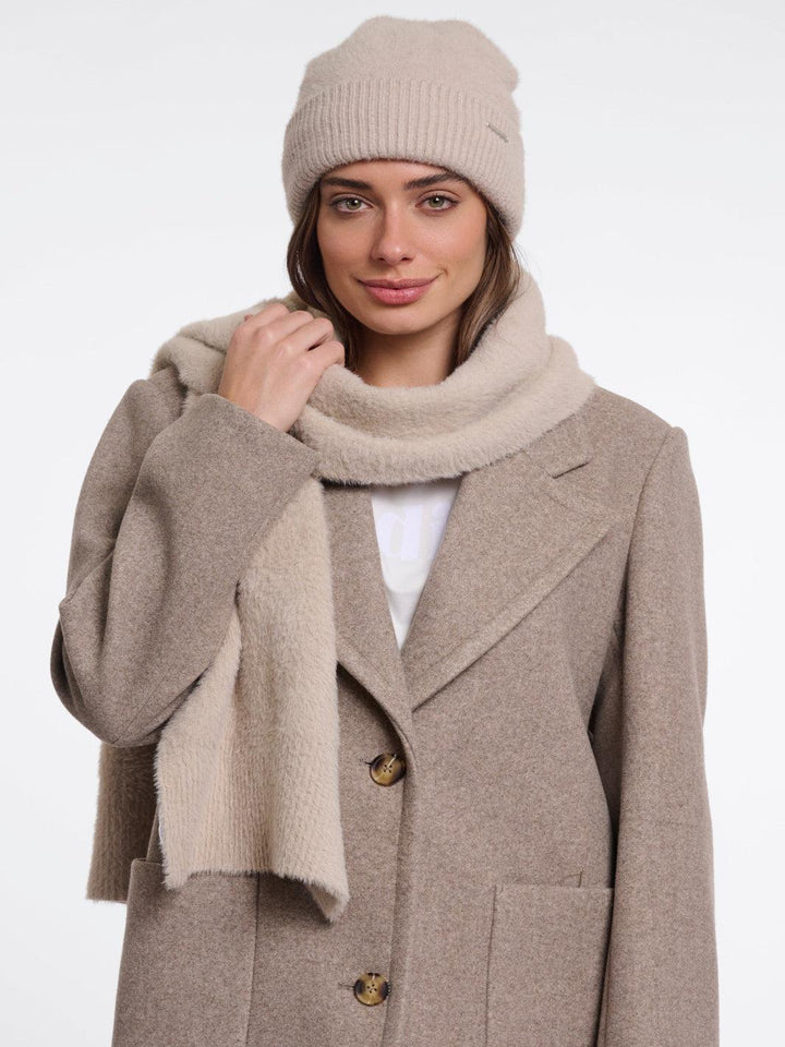 Rino & Pelle Otus Soft Scarf in Stone-Nicola Ross