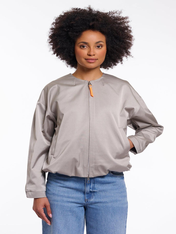 Rino & Pelle Siem Blouson Jacket In Grey-Nicola Ross