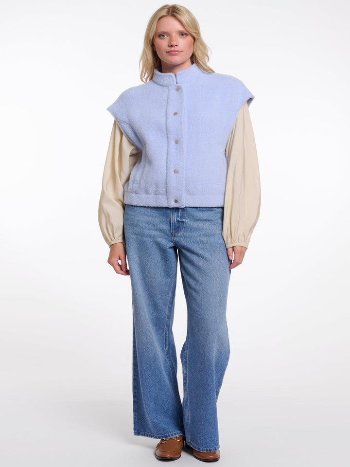 Rino & Pelle Teuntje Waistcoat In Light Blue-Nicola Ross