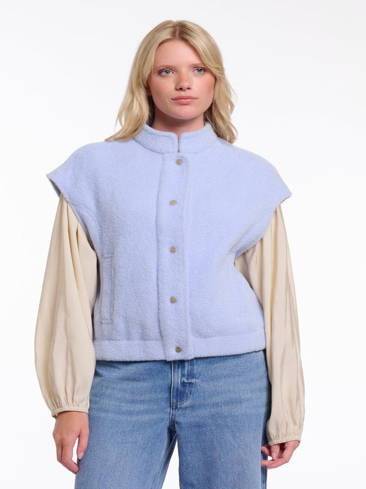 Rino & Pelle Teuntje Waistcoat In Light Blue-Nicola Ross