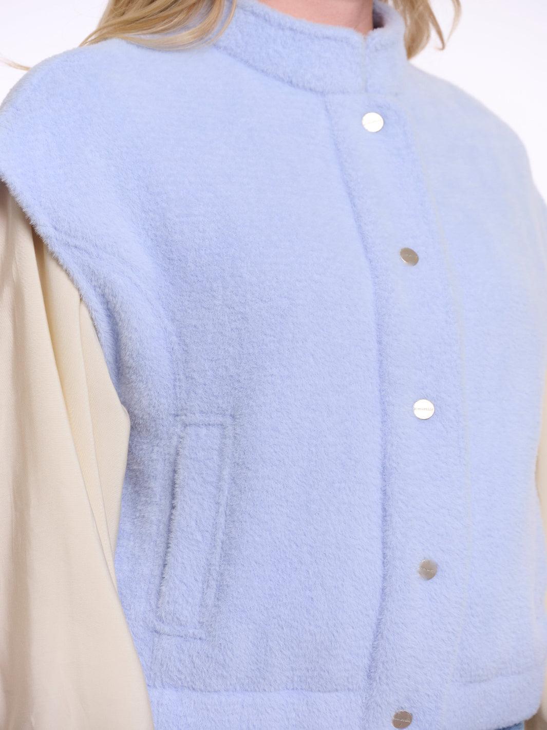 Rino & Pelle Teuntje Waistcoat In Light Blue-Nicola Ross