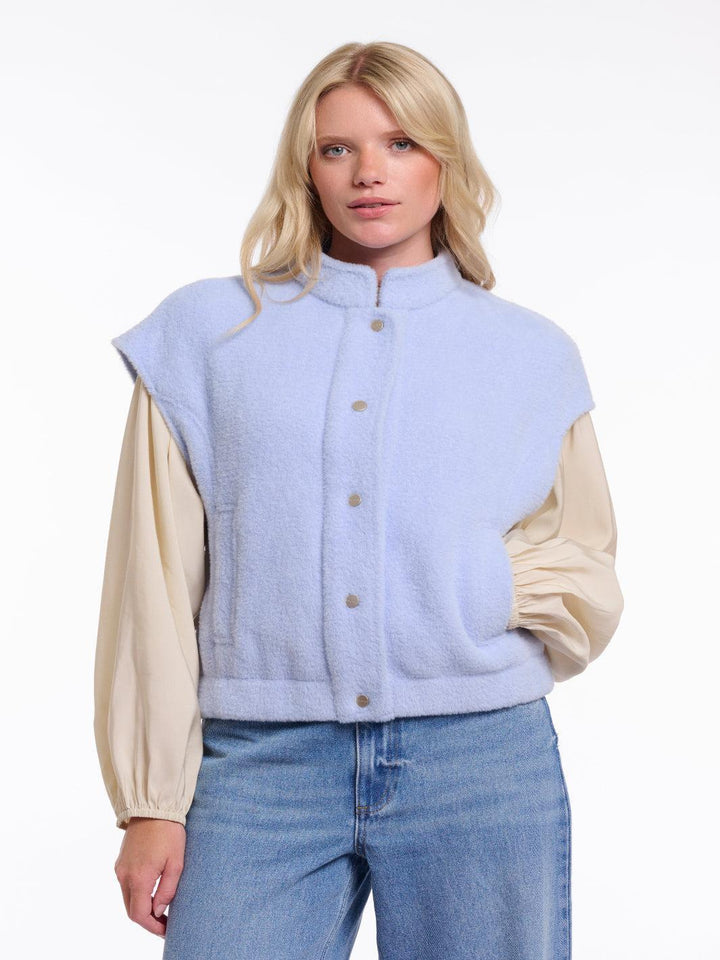 Rino & Pelle Teuntje Waistcoat In Light Blue-Nicola Ross