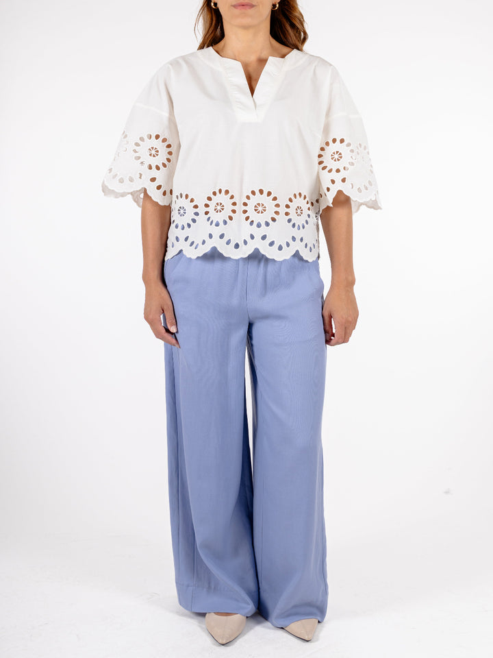 Rino & Pelle Trudy Blouse In White-Nicola Ross