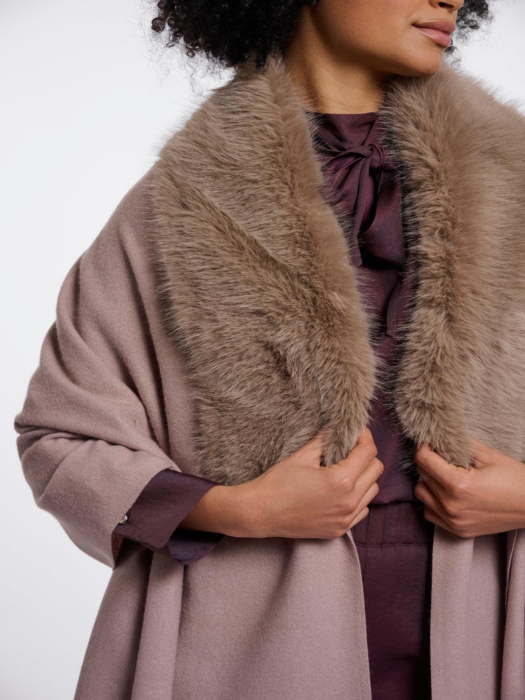 Rino & Pelle Wendy Cape In Mocha-Nicola Ross