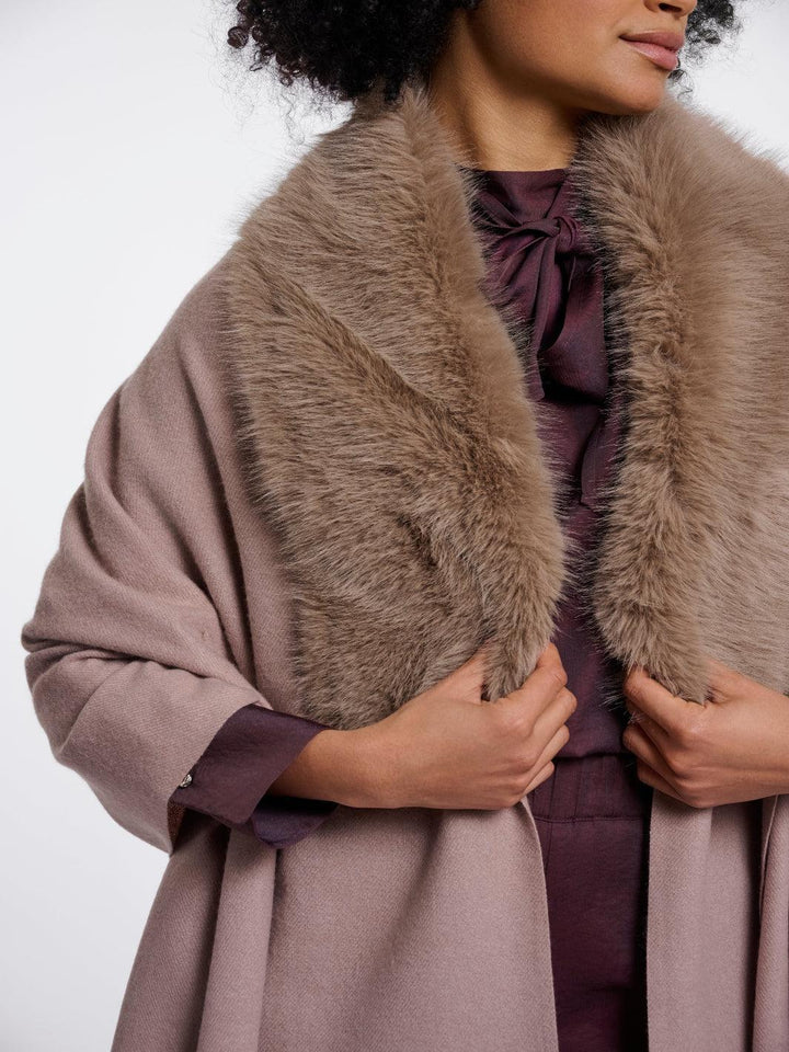 Rino & Pelle Wendy Cape In Mocha-Nicola Ross