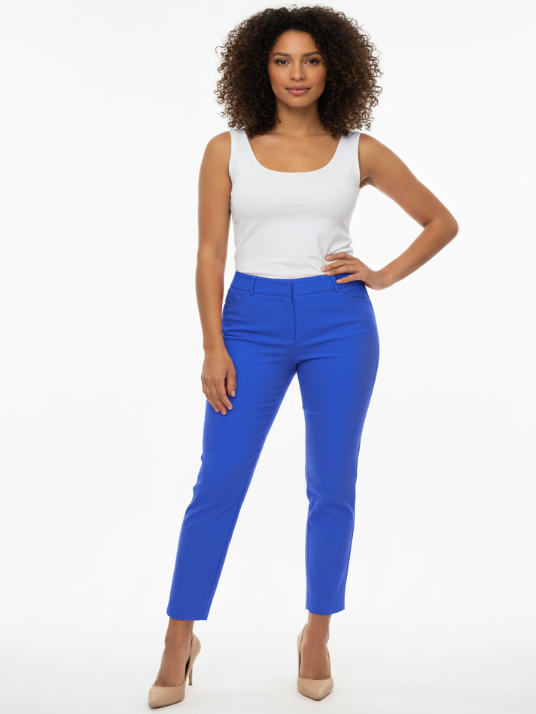 Robell Bella Trousers In Blue 52642-Nicola Ross