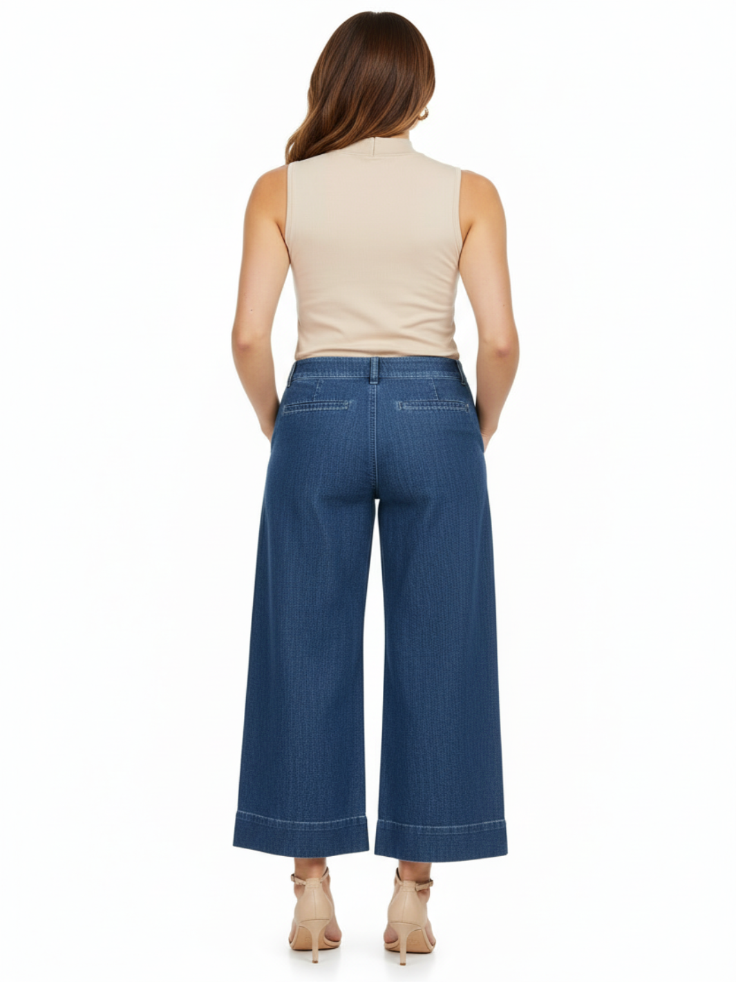 Robell Debby Trousers In Blue 51602-Nicola Ross