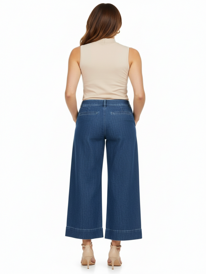 Robell Debby Trousers In Blue 51602-Nicola Ross