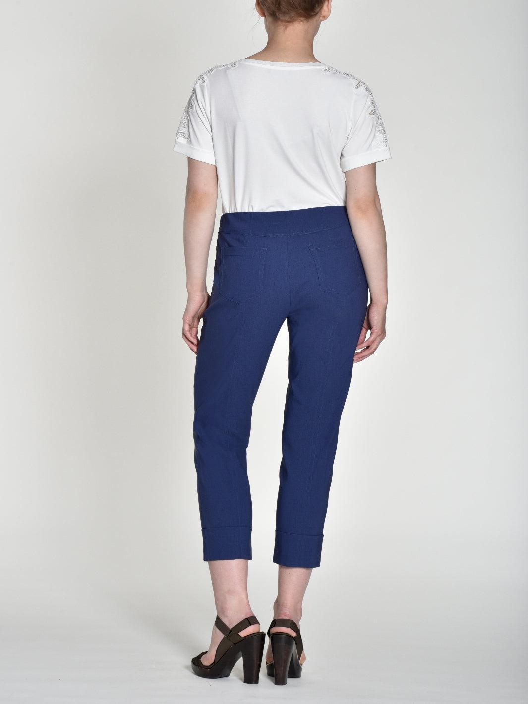 Robell Trousers In Navy 51568-Nicola Ross