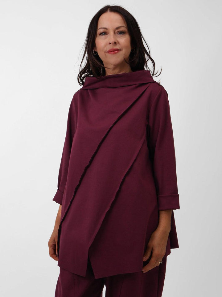 Terri Top In Plum-Nicola Ross