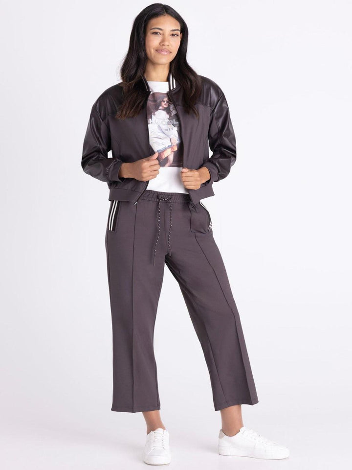 Tuzzi Bomber Jacket In Dark Chocolate 422302-Nicola Ross
