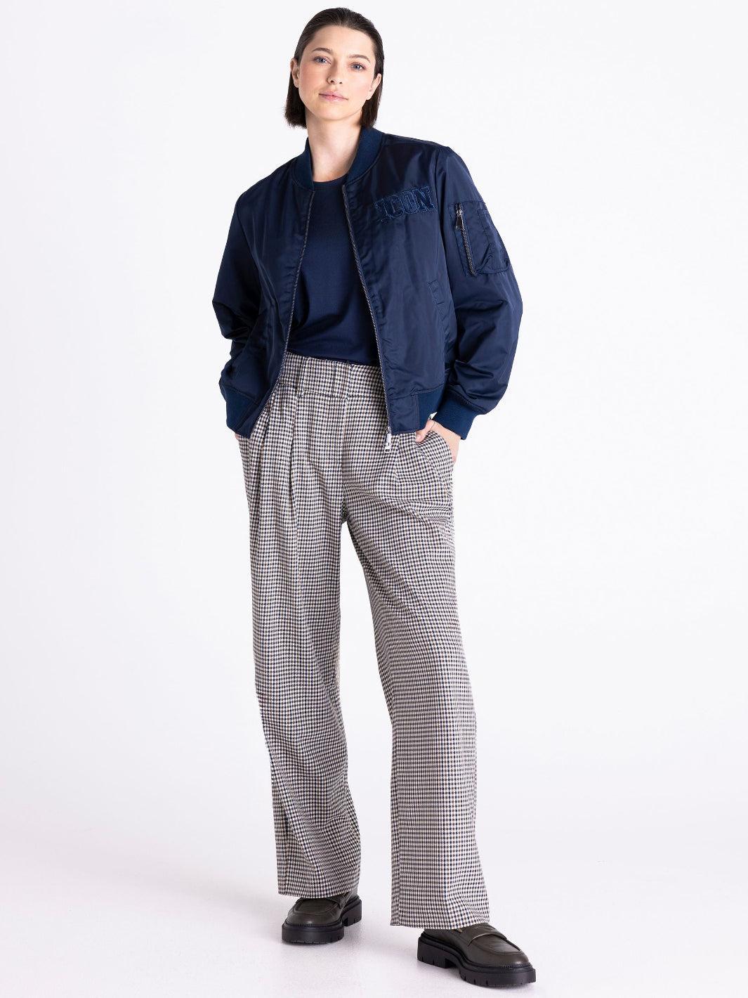 Tuzzi Bomber Jacket In Midnight Blue 425951-Nicola Ross