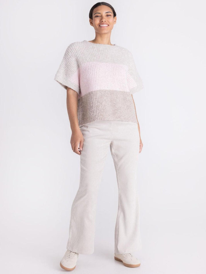 Tuzzi Ribbed Trousers In Light Cashmere 423600-Nicola Ross
