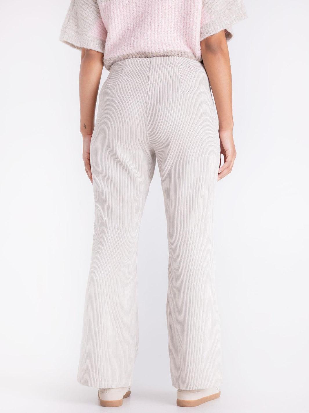 Tuzzi Ribbed Trousers In Light Cashmere 423600-Nicola Ross