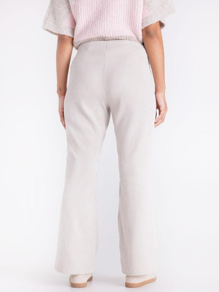 Tuzzi Ribbed Trousers In Light Cashmere 423600-Nicola Ross