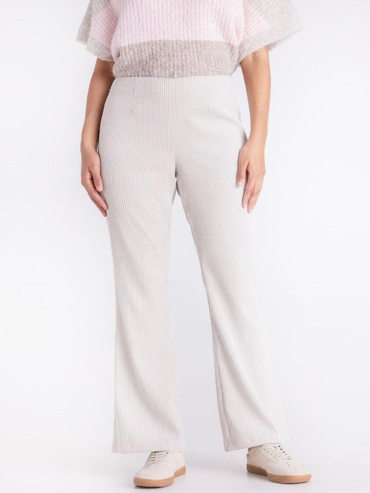 Tuzzi Ribbed Trousers In Light Cashmere 423600-Nicola Ross