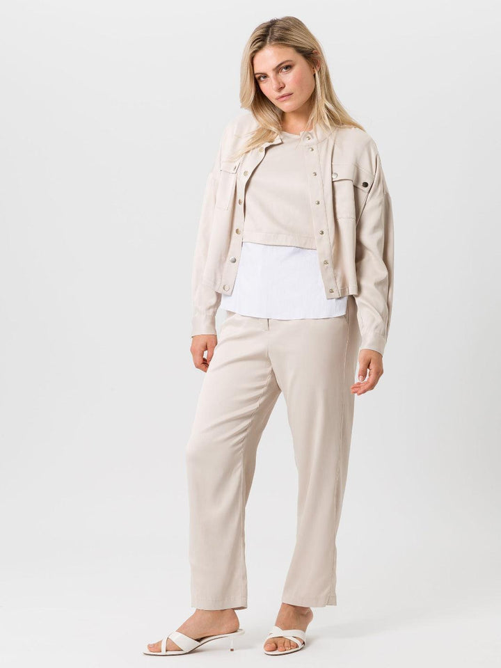 Tuzzi Short Sleeve Top In Sand 415403-Nicola Ross