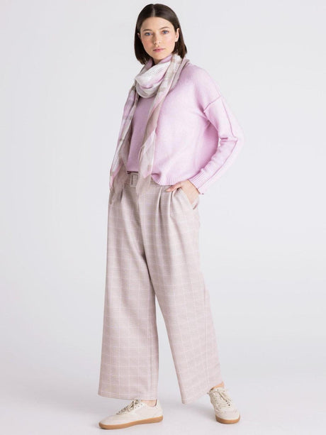 Tuzzi Soft Relaxed Knit Jumper In Pale Rose 423053-Nicola Ross