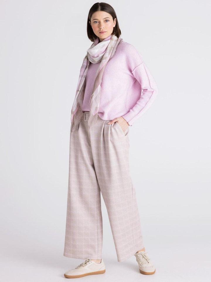 Tuzzi Soft Relaxed Knit Jumper In Pale Rose 423053-Nicola Ross