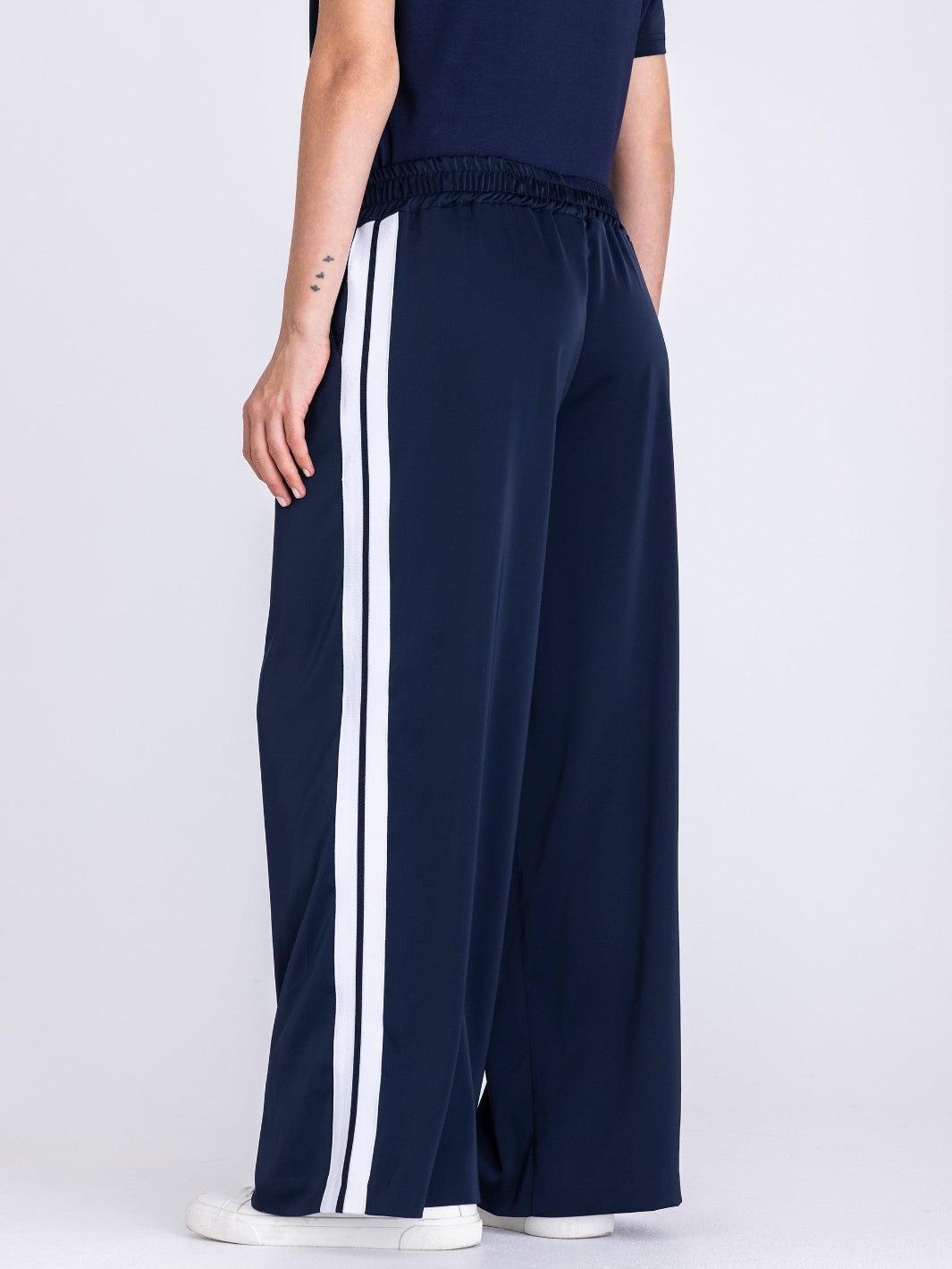 Tuzzi Sport Luxe Wide Leg Trousers In Navy 411658 – Nicola Ross