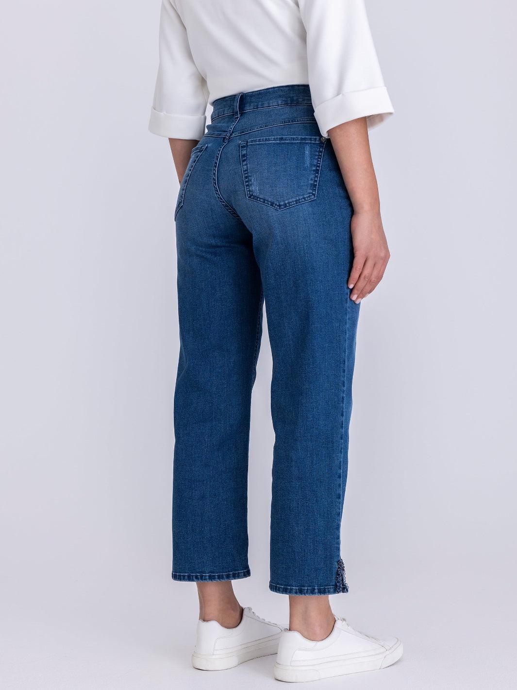 Tuzzi Straight Leg Jeans In Blue 451651-Nicola Ross