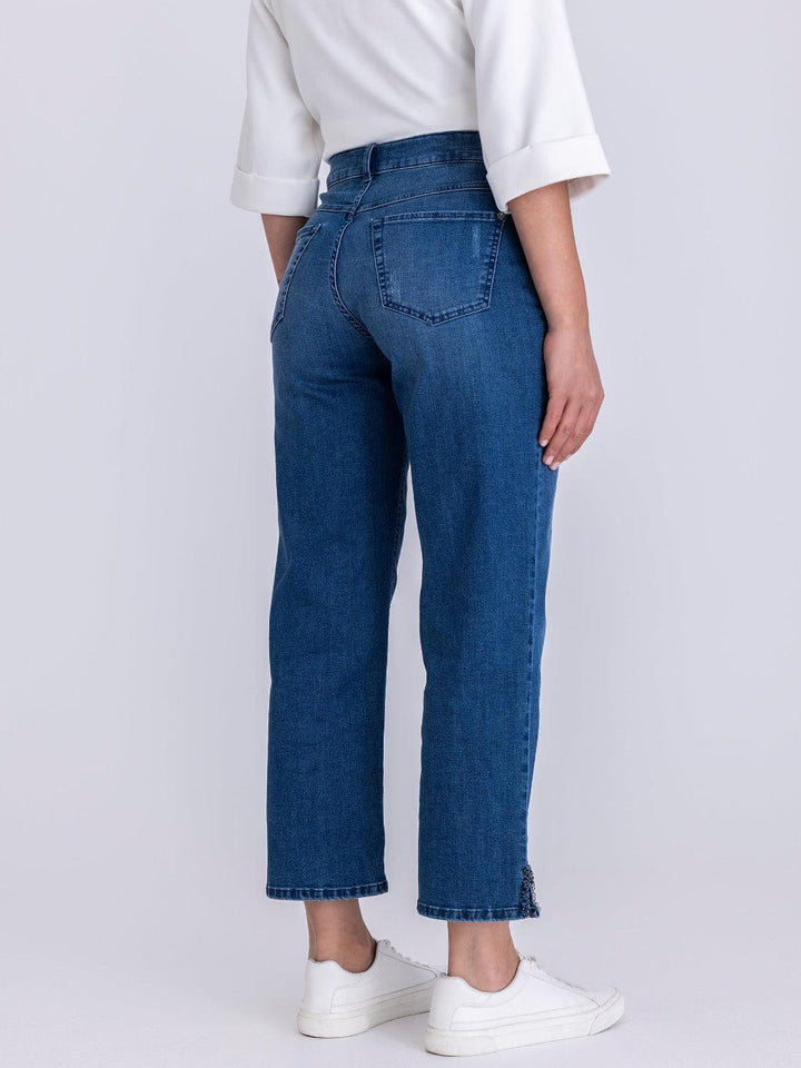 Tuzzi Straight Leg Jeans In Blue 451651-Nicola Ross