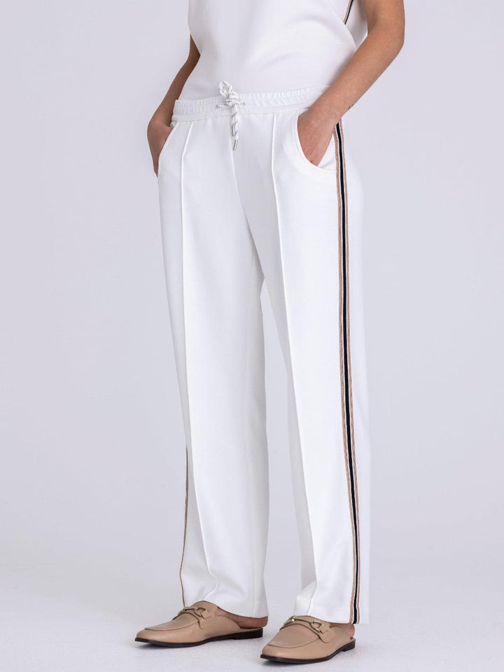 Tuzzi Straight Leg Trousers In Ecru 413600-Nicola Ross