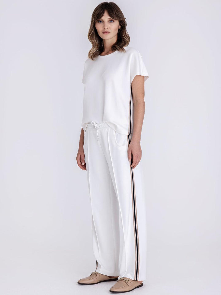 Tuzzi Straight Leg Trousers In Ecru 413600-Nicola Ross