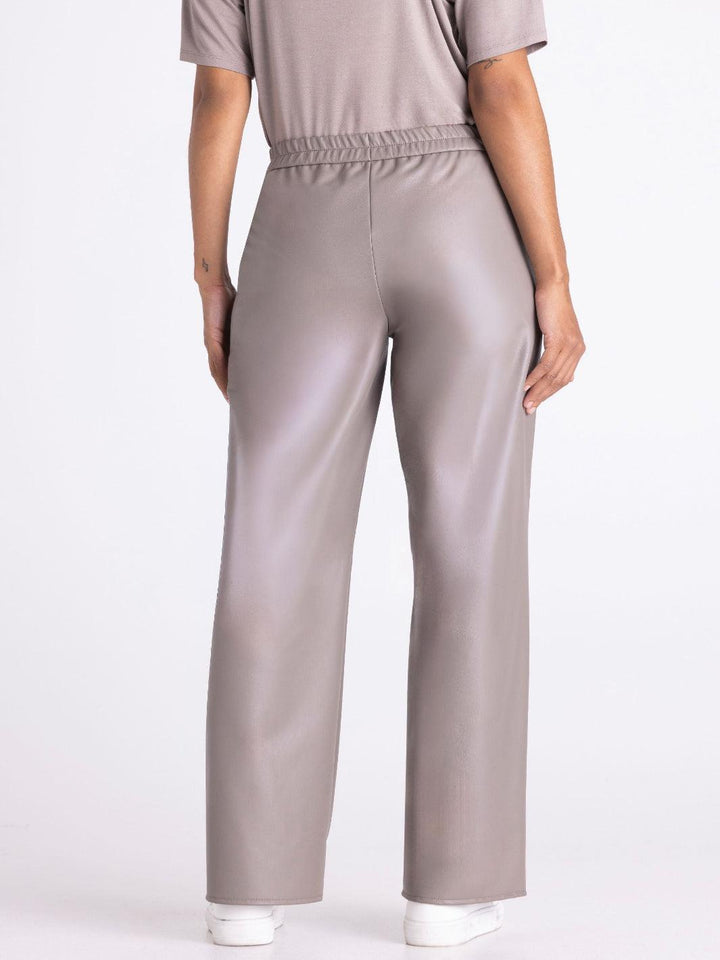 Tuzzi Straight-Leg Trousers In Taupe 455604-Nicola Ross
