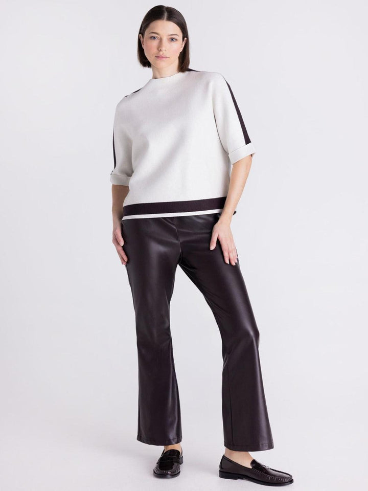 Tuzzi Striped Sweater In Ivory 422051-Nicola Ross