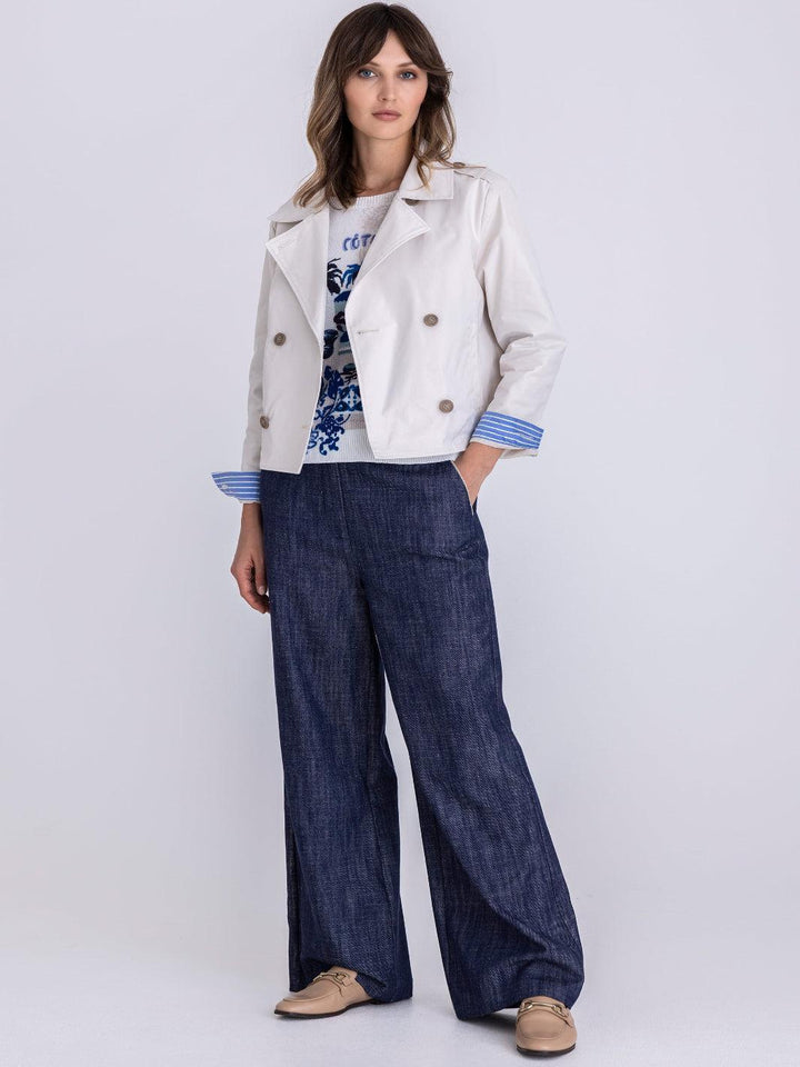 Tuzzi Trench Jacket In Neutral 412950-Nicola Ross