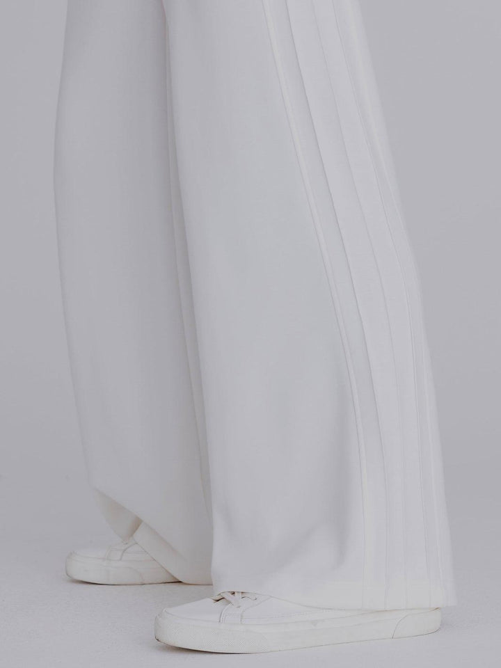 Tuzzi Wide Leg Trousers In Ecru 451601-Nicola Ross