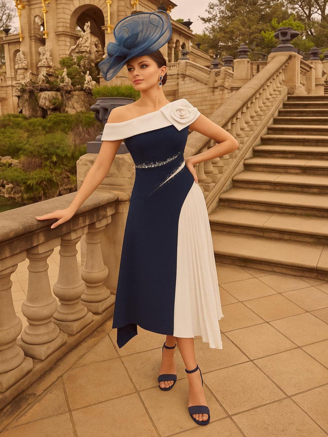 Veni Infantino 992525 In Navy / Ivory-Mother of the bride- mother of the groom -Nicola Ross