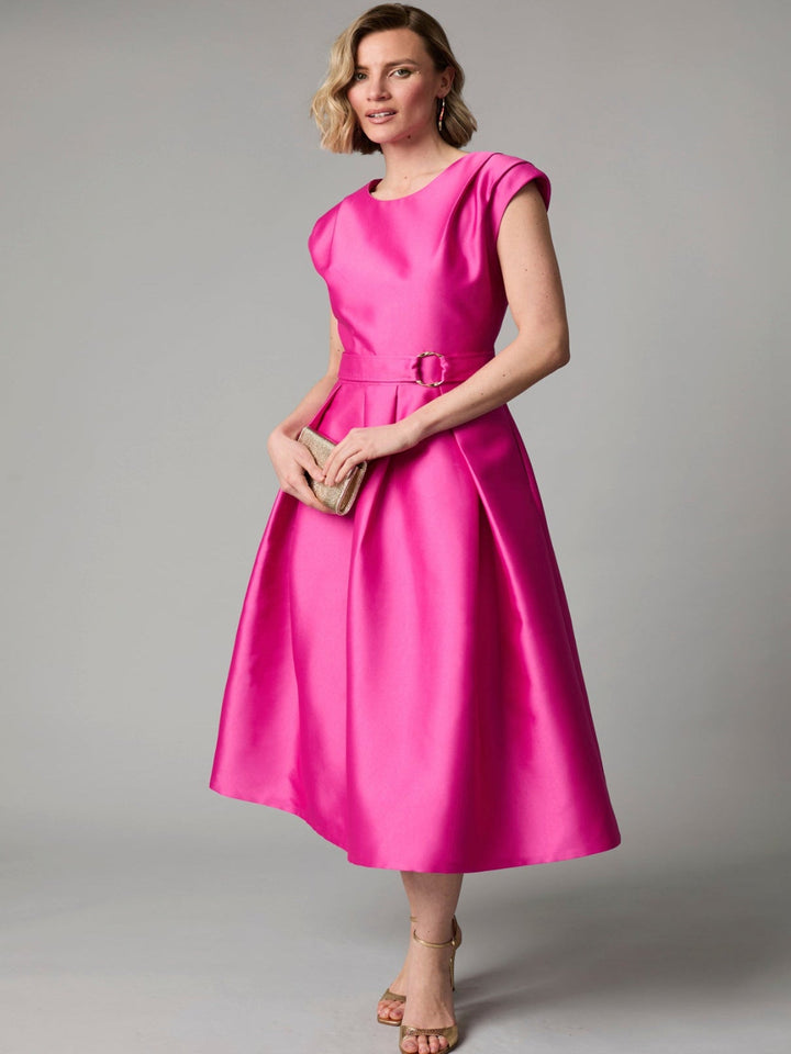 Fee G Grace Tailored Midi Dress In Pink 887B/142
