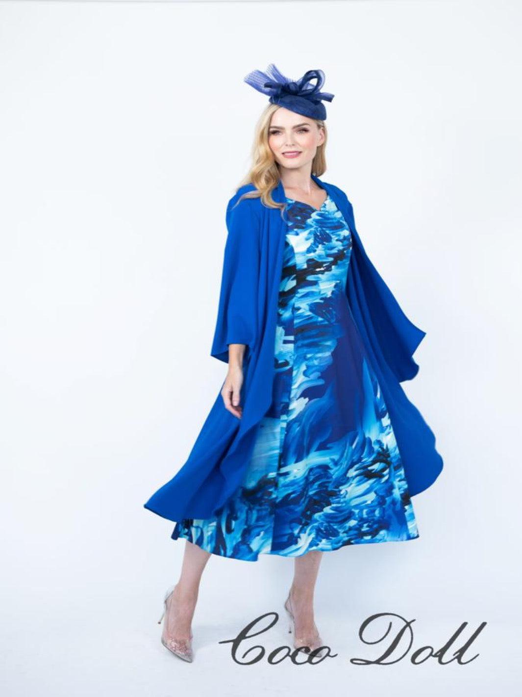 Coco Doll Cardigan - Cove Royal Blue-Mother of the bride- mother of the groom -Nicola Ross