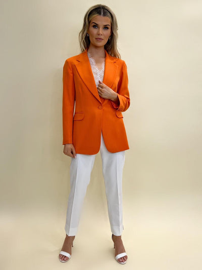 Kate & Pippa Sassari Blazer In Orange-Nicola Ross