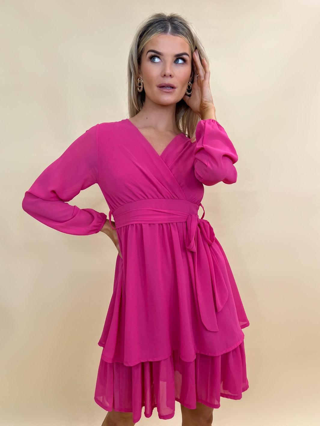 Kate & Pippa Stefania Mini Dress In Pink-Nicola Ross