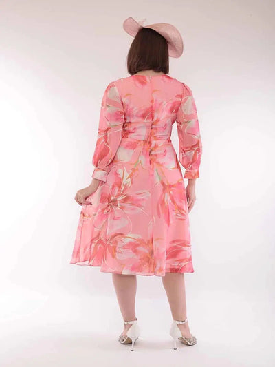 Lizabella Dress 2650 - Coral-Mother of the bride- mother of the groom -Nicola Ross