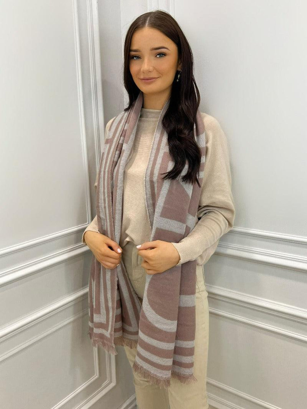 Rino & Pelle Dalani Scarf - Mauve-Nicola Ross