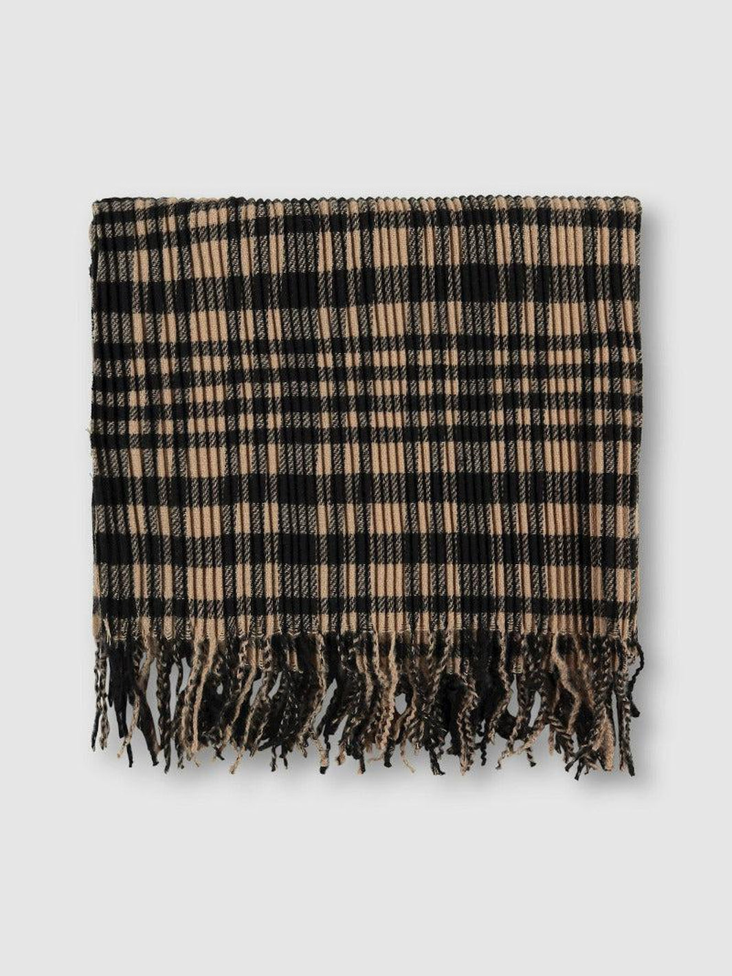 Rino & Pelle Vitali Scarf - Black Checked-Nicola Ross