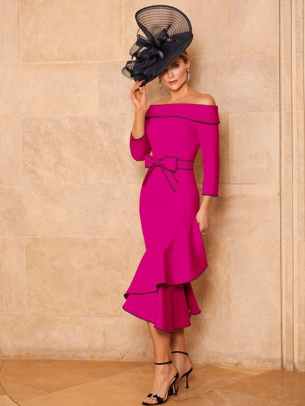 Veni Infantino 991920 - Magenta / Navy-Mother of the bride- mother of the groom -Nicola Ross